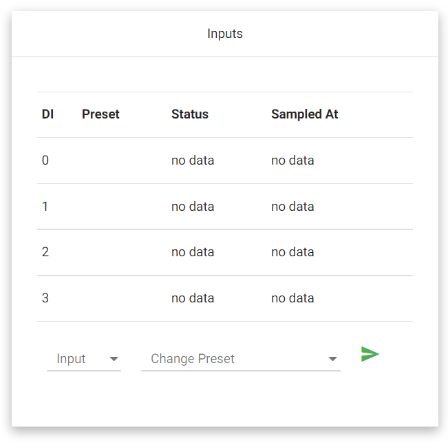Inputs Screenshot